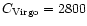 $C_{\rm Virgo}=2800$
