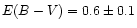 $E(B-V)=0.6\pm 0.1$