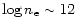 $\log n_{\rm e} \sim 12$