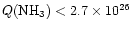 $Q(\hbox{NH}_3) < 2.7\times10^{26}$