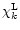 $\chi_k^{\rm L}$
