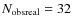 $N_{\rm obsreal}=32$