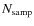 $N_{\rm samp}$