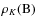 $\rho_K({\rm B})$