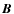 $\vec{B}$