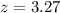 $z=3.27$