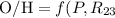 ${\rm O/H}=f(P, R_{23}$