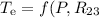 $T_{\rm e}=f(P, R_{23}$