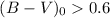 $(B-V)_0 > 0.6$