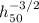 $h^{-3/2}_{50}\!$