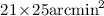$21\!\times\!25 {\rm arcmin}^2$