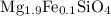 $\rm Mg_{1.9}Fe_{0.1}SiO_4$