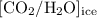 $ \lbrack \rm CO_2/H_2O \rbrack _{\rm ice} $