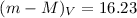 $(m-M)_{V} = 16.23$