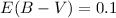 $E(B-V) = 0.1$