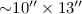 ${\sim} 10\arcsec \times 13\arcsec$