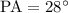 ${\rm PA} = 28\degr$