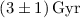 $\left(3 \pm 1 \right) \rm{Gyr}$