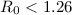 $R_0 < 1.26$