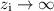 $z_{\rm i}\rightarrow \infty$