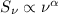 $S_{\nu} \propto \nu^{\alpha}$