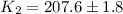 $K_{2}=207.6\pm1.8$