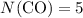 $N{\rm (CO)}=5$