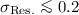 $\sigma_{{\rm Res.}}\la0.2$