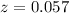 $z=0.057$