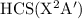 $\rm HCS(X^2A')$