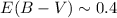 $E(B-V) \sim 0.4$