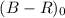 $(B-R)_0$