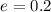 $e=0.2$