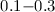 $0.1{-}0.3$