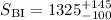 ${S}_{\rm BI}=1325 ^{+145} _{-100}$