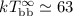 $kT_{\rm bb}^{\infty}\simeq 63$