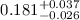 $0.181^{+0.037}_{-0.026}$