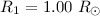 $R_{\rm 1}=1.00 ~R_{\odot}$