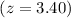 $(z=3.40)$