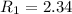 $R_1 =2.34 $