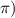 $\pi )$