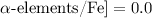 $\alpha\mbox{-elements/Fe}] = 0.0$