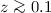 $z\ga0.1$