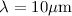 $\lambda = 10\rm{\mu m}$