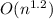 $O(n^{1.2})$