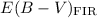 $E(B-V)_{\rm FIR}$