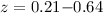 $z=0.21{-}0.64$