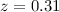 ${z=0.31}$