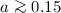 $a\ga 0.15$