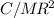 $C/M\!R^{2}$